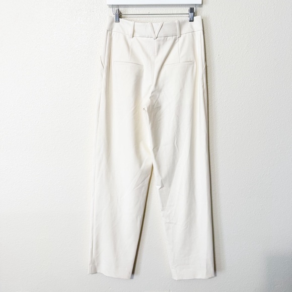 NWOT Veronica Beard Lagarde Wide Leg High Rise Cream Pleated Pants Size 4 $498 - Picture 10 of 13